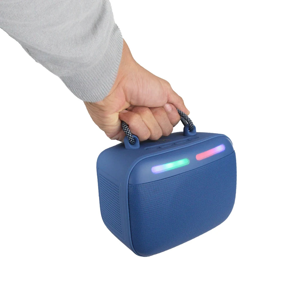 FS-S121 Bocina TWS Recargable de 10W con Luz RGB y Correa Integrada