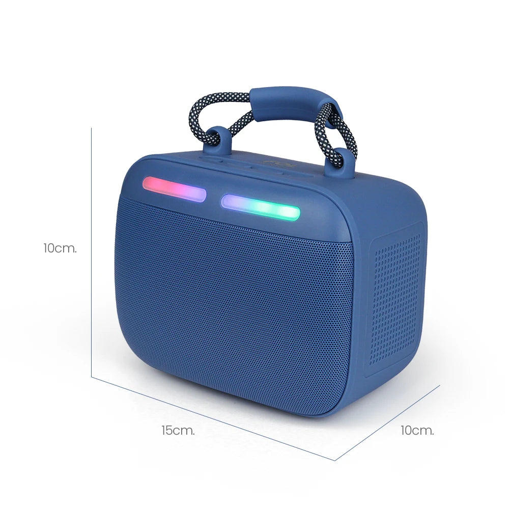 FS-S121 Bocina TWS Recargable de 10W con Luz RGB y Correa Integrada