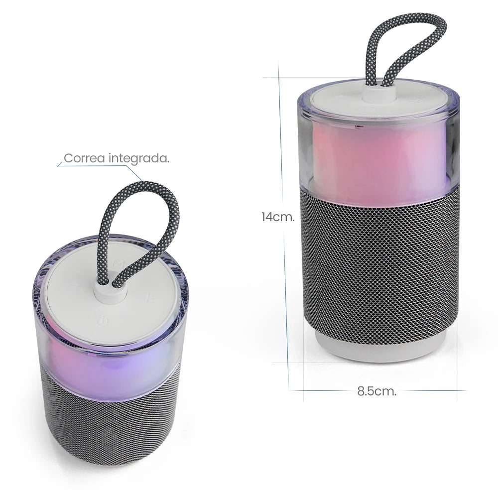 FS-S123 Bocina Bluetooth TWS con Luz RGB y Correa Integrada