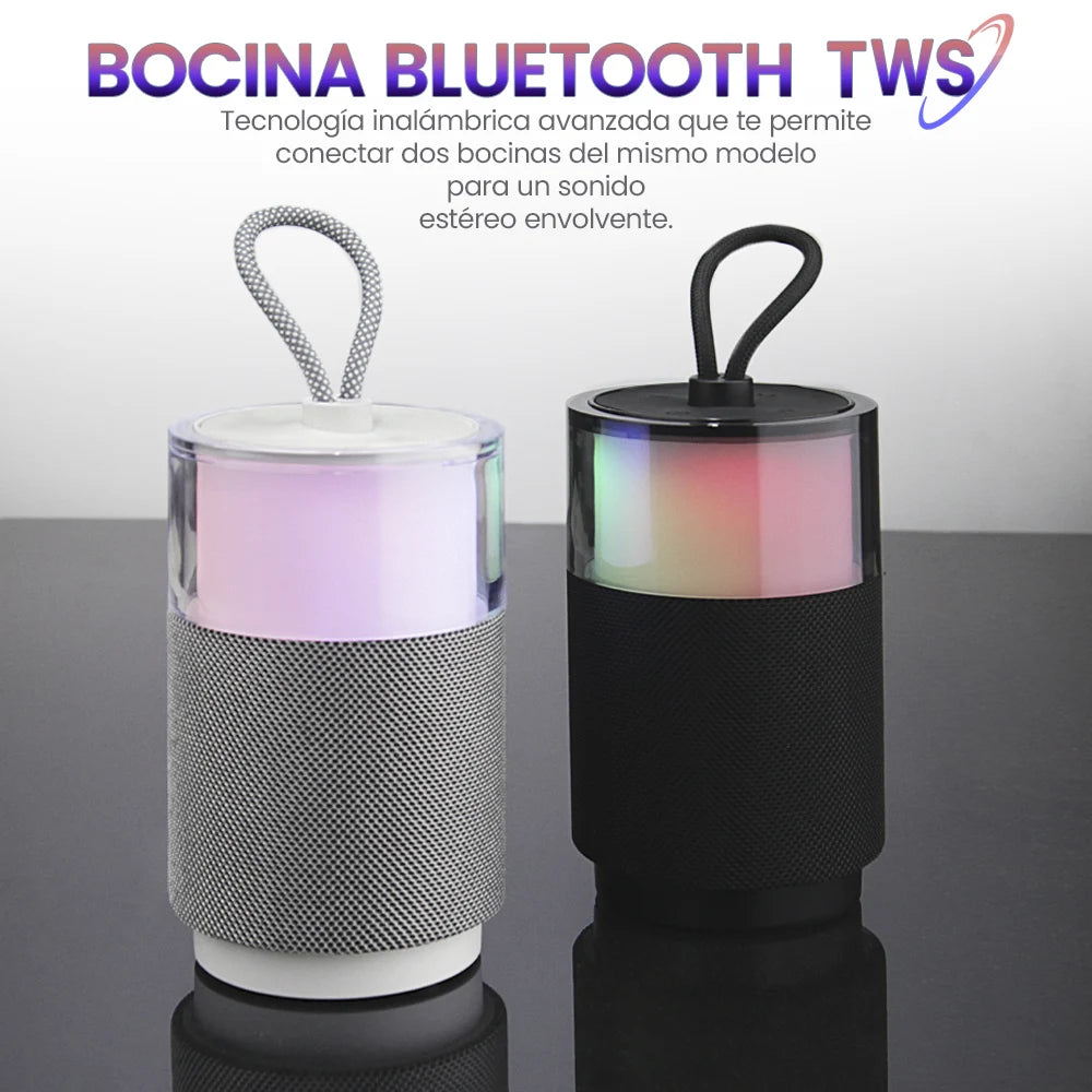 FS-S123 Bocina Bluetooth TWS con Luz RGB y Correa Integrada