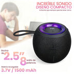 FS-S137 Bocina Bluetooth Recargable con Luz RGB y Correa Integrada