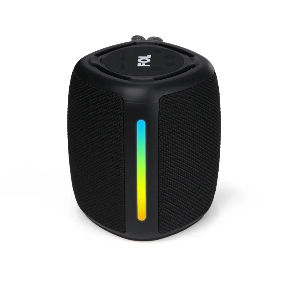 FOL FS-S138 Bocina Bluetooth Recargable de 8W con Barra Iluminada RGB y Función Manos Libres