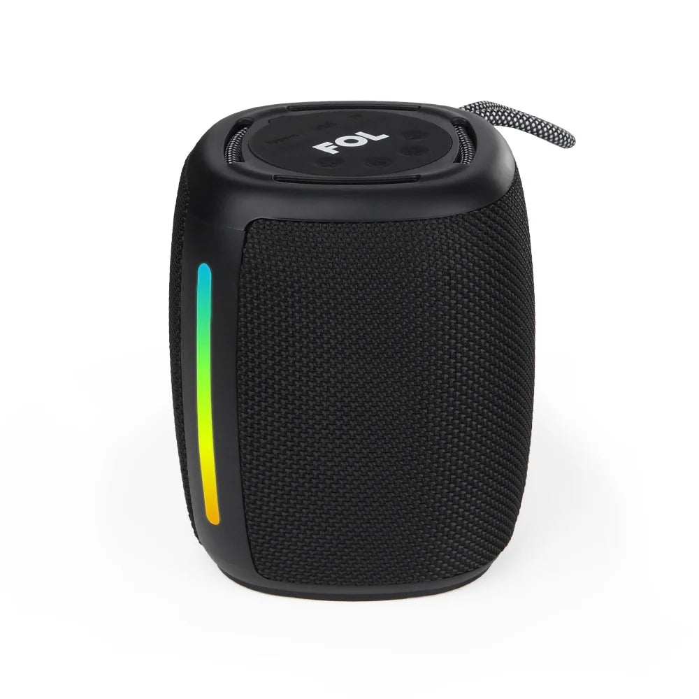 FOL FS-S138 Bocina Bluetooth Recargable de 8W con Barra Iluminada RGB y Función Manos Libres