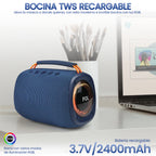 FS-S150 Bocina TWS Recargable de 12W con Luz RGB y Correa Integrada