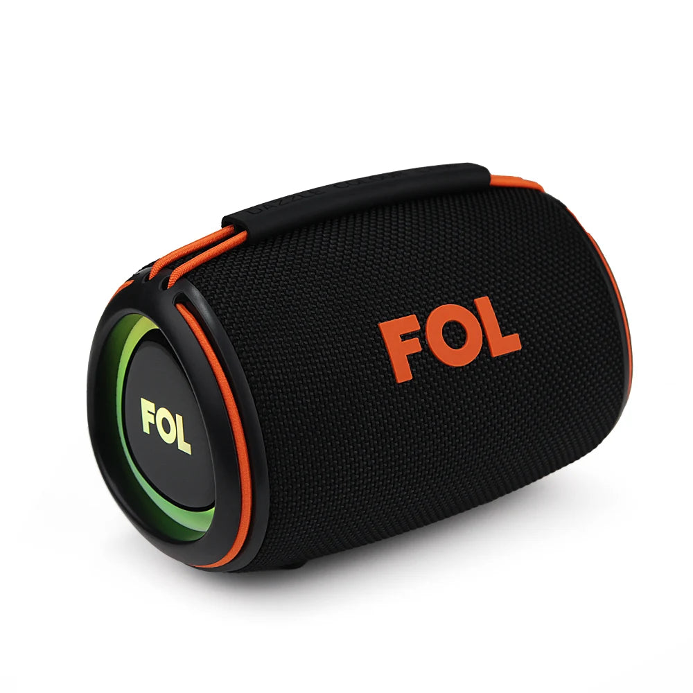 FS-S156 Bocina TWS Portátil Recargable de 20W con Luz RGB y Correa Elástica Integrada