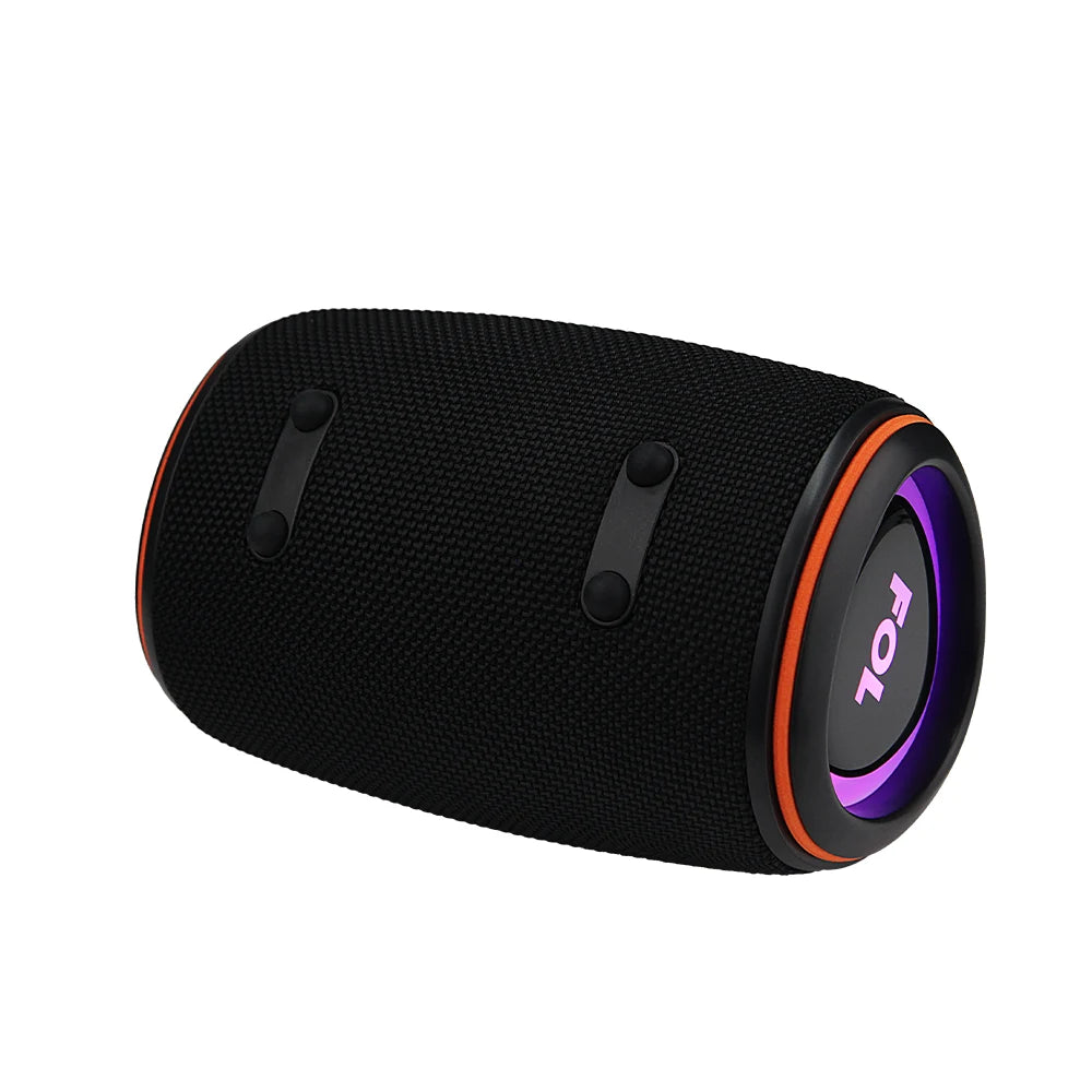 FS-S156 Bocina TWS Portátil Recargable de 20W con Luz RGB y Correa Elástica Integrada