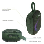 FS-S195 Bocina TWS para Bicicleta con Luz RGB y Protección IPX7