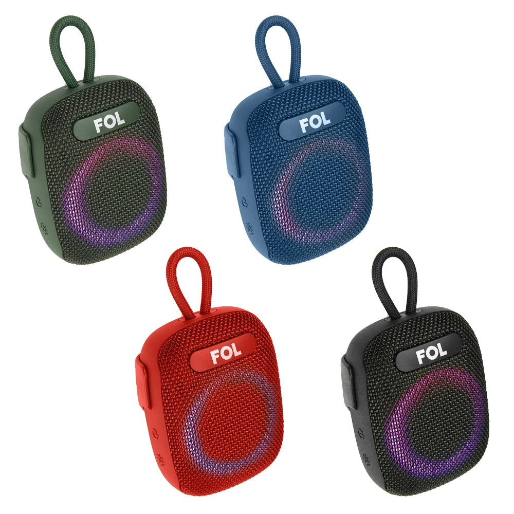 FS-S195 Bocina TWS para Bicicleta con Luz RGB y Protección IPX7