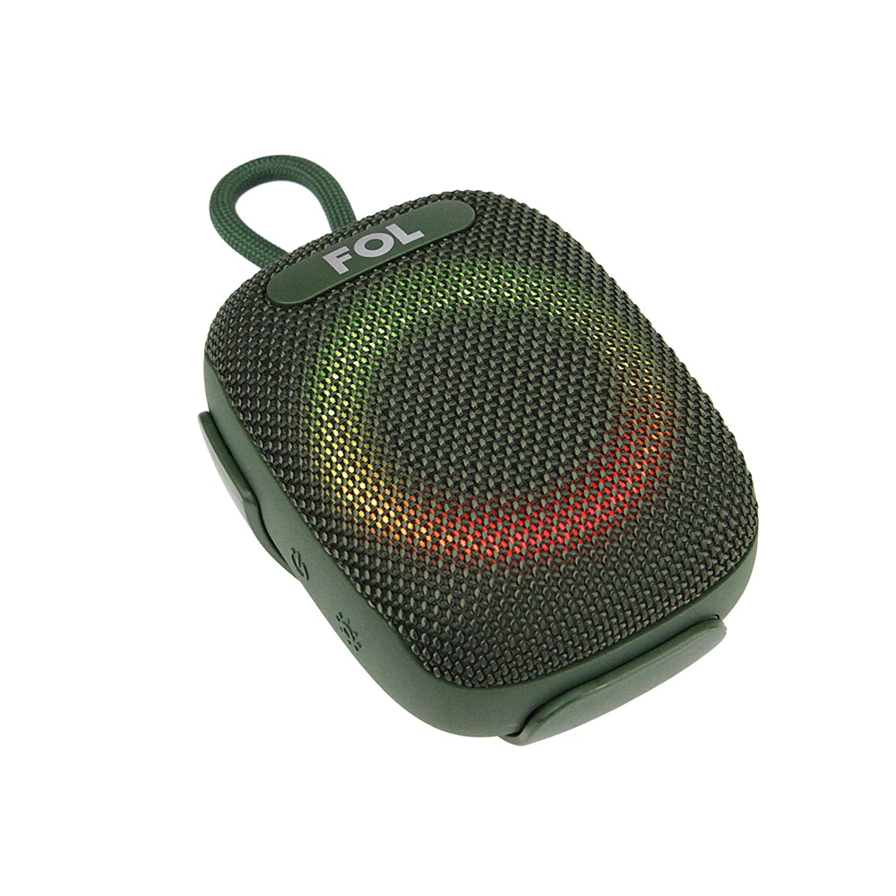 FS-S195 BOCINA TWS CON SOPORTE PARA BICICLETA Y LUZ RGB IPX7