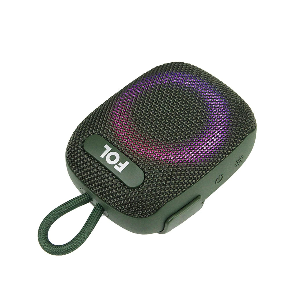 FS-S195 BOCINA TWS CON SOPORTE PARA BICICLETA Y LUZ RGB IPX7