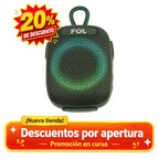 FS-S195 Bocina TWS para Bicicleta con Luz RGB y Protección IPX7
