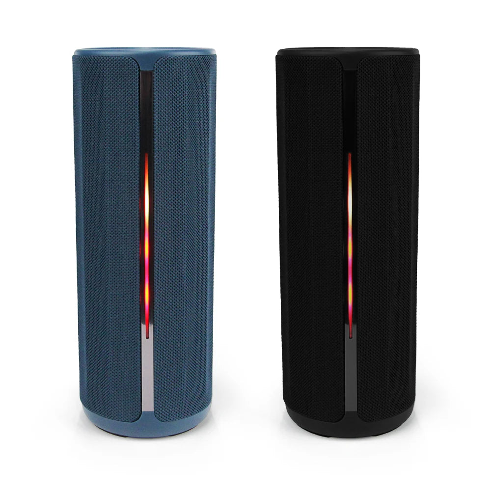FOL FS-S224 Bocina Bluetooth TWS Recargable con Luz RGB, Línea Frontal y Correa Integrada