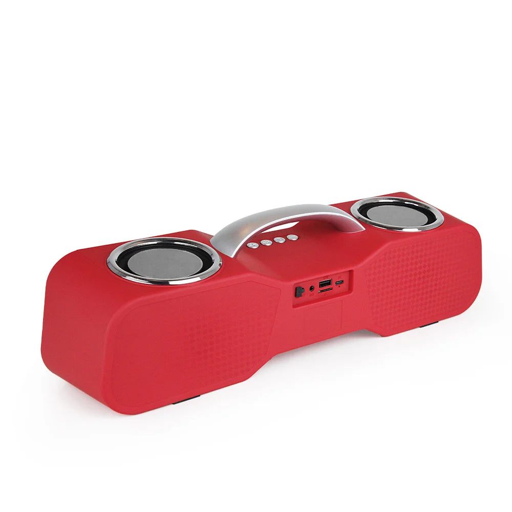 FOL FS-S228 Bocina Bluetooth Portátil Recargable de 20W con Luz RGB y Pantalla Informativa