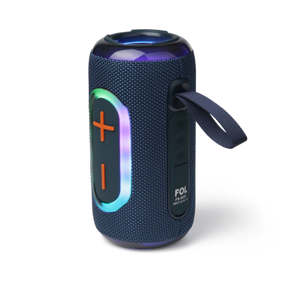 FS-S251 Bocina TWS Recargable de 16W con Luz RGB y Correa Integrada
