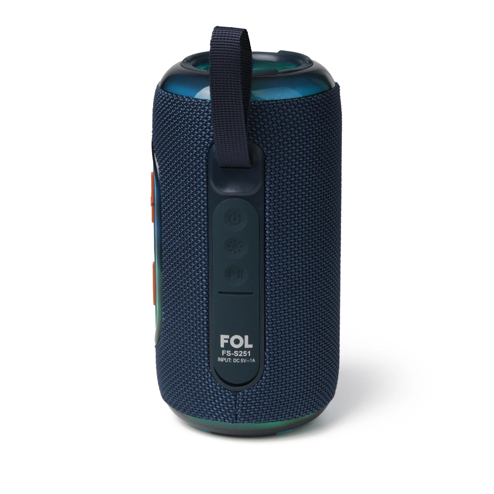 FS-S251 Bocina TWS Recargable de 16W con Luz RGB y Correa Integrada