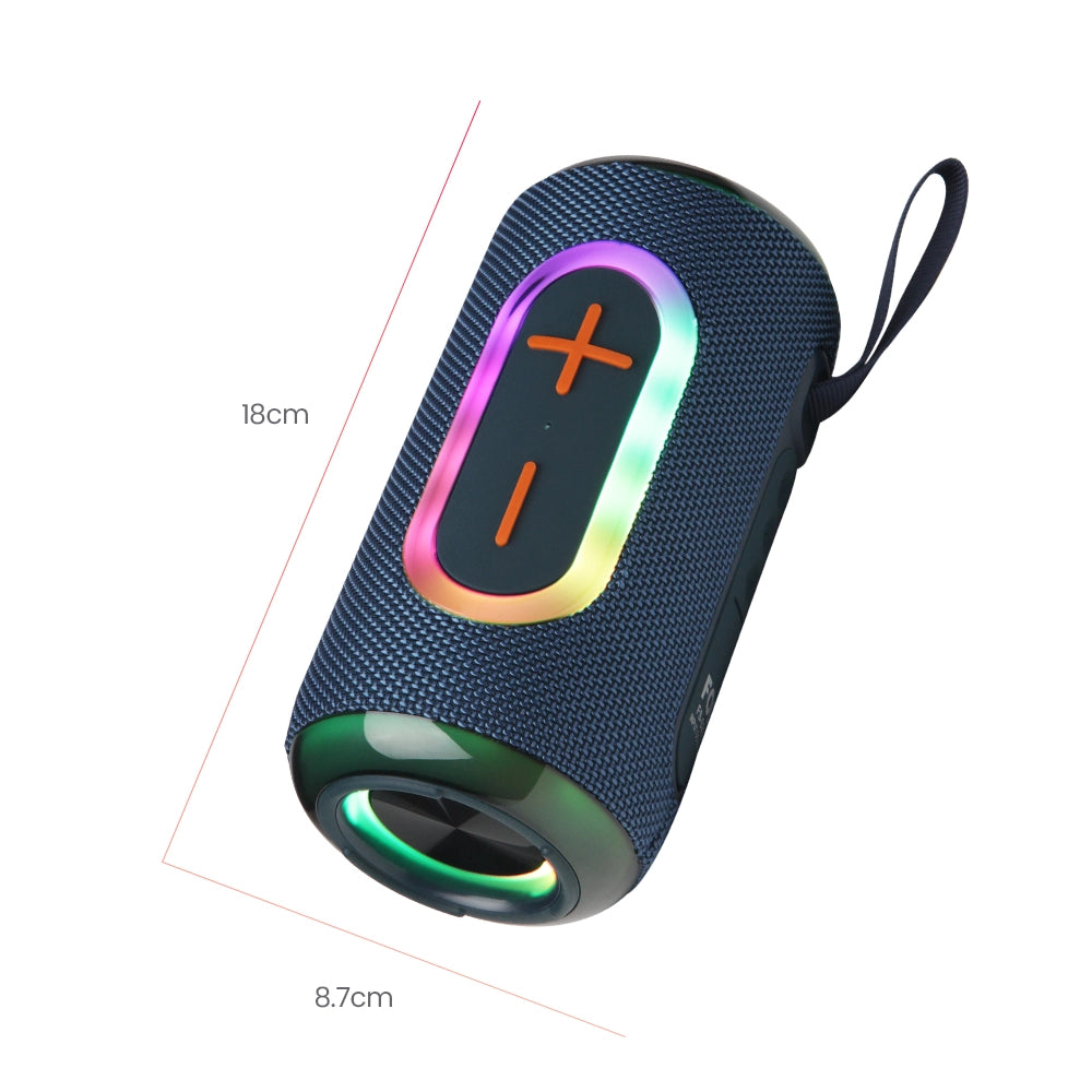 FS-S251 Bocina TWS Recargable de 16W con Luz RGB y Correa Integrada