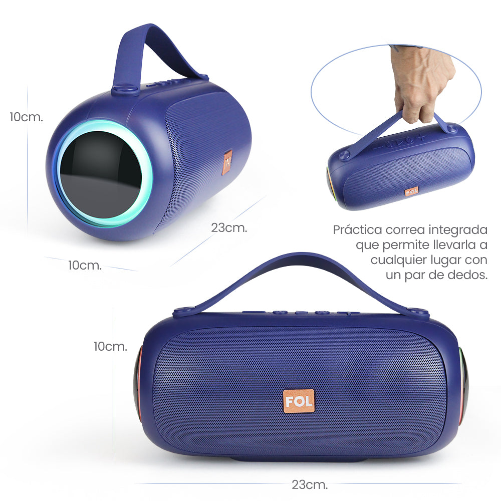 FS-S261 Bocina Bluetooth Recargable de 20W con Luz RGB