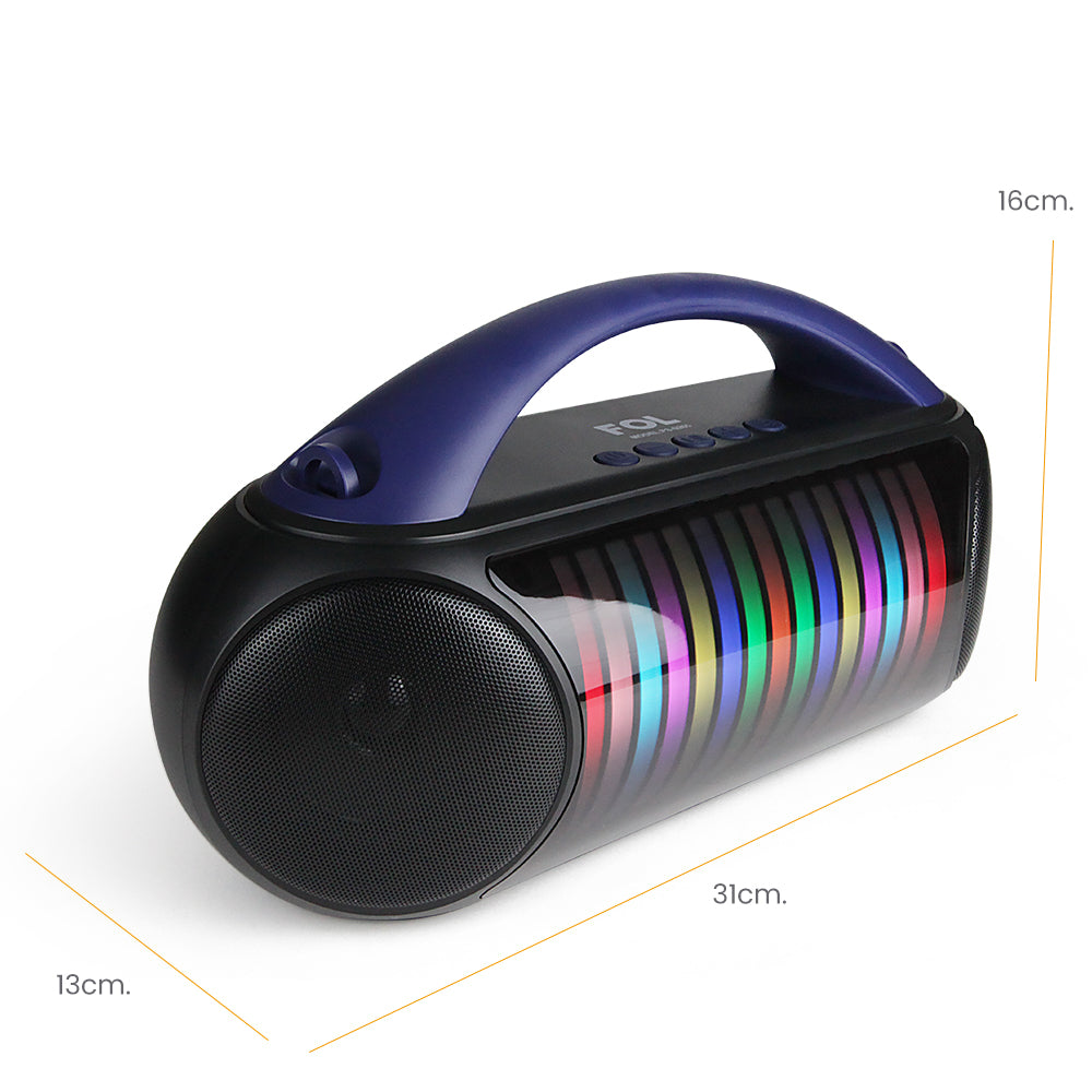 FS-S265 Bocina Bluetooth de hasta 30W con Luz RGB y Sonido Estéreo