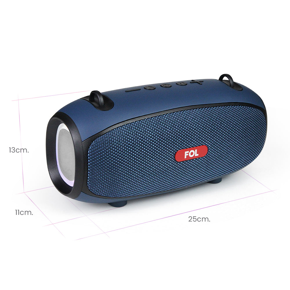 FS-S267 Bocina Bluetooth TWS Recargable con Luz RGB y Correa Integrada