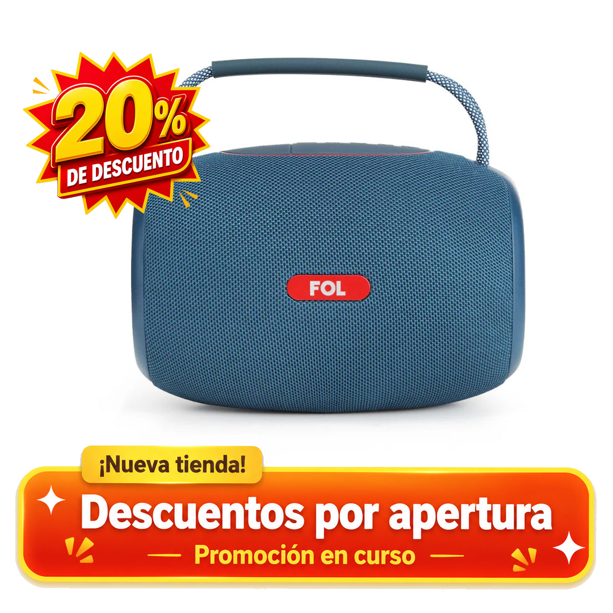 FS-S269 Bocina TWS Recargable de 30W con Luz RGB y Agarradera Integrada