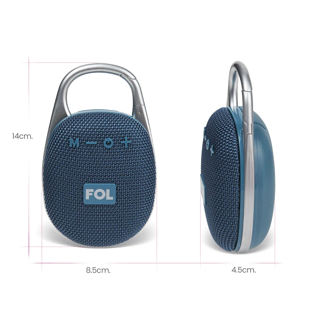 FS-S521 Bocina Bluetooth TWS Recargable con Manos Libres y Gancho de Sujeción