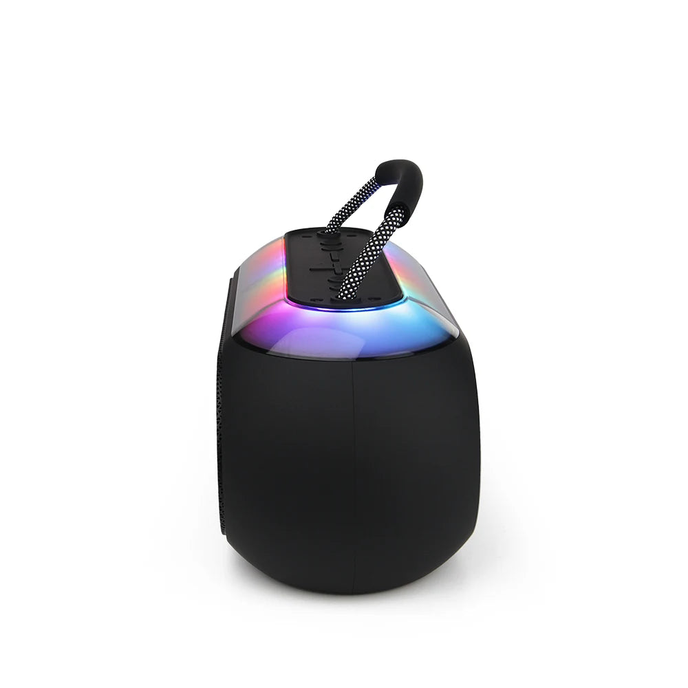 FS-S621 Bocina Bluetooth TWS Portátil de 16W con Luz RGB y Correa Integrada