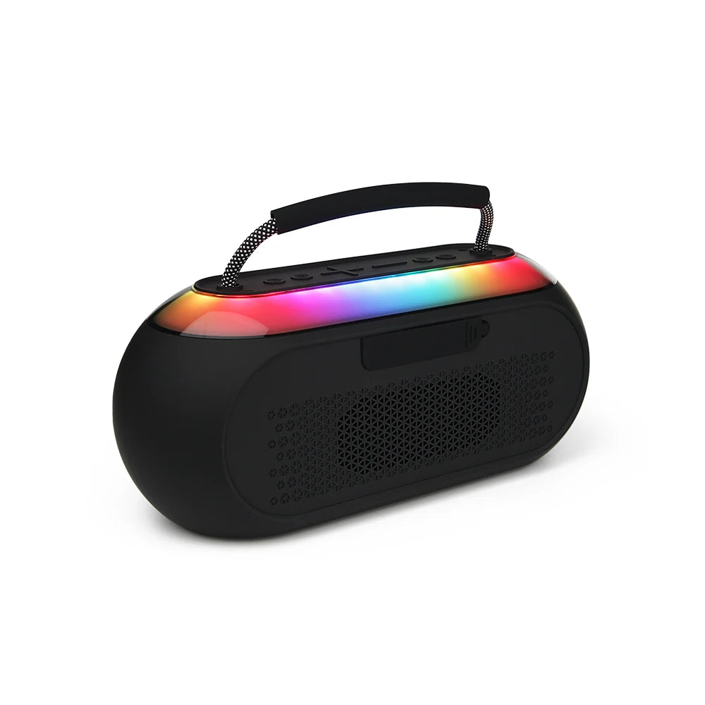 FS-S621 Bocina Bluetooth TWS Portátil de 16W con Luz RGB y Correa Integrada