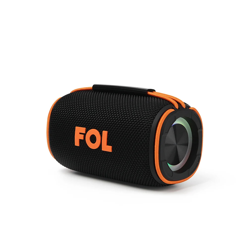 FS-S703 Bocina Bluetooth TWS Portátil de 12W con Luz RGB y Correa Elástica Integrada