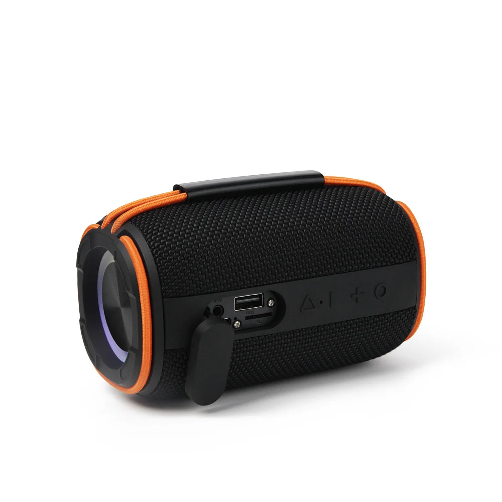 FS-S703 Bocina Bluetooth TWS Portátil de 12W con Luz RGB y Correa Elástica Integrada