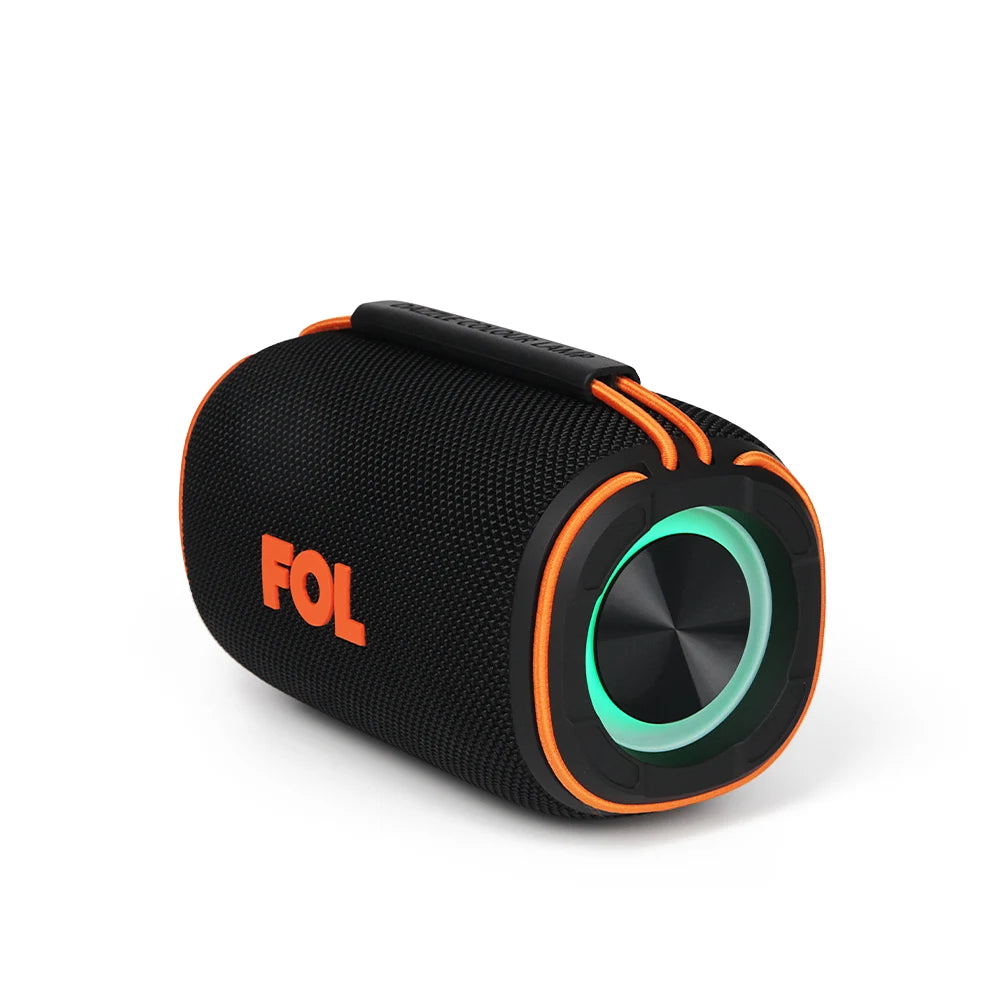 FS-S704 Bocina Bluetooth TWS Portátil de 20W con Luz RGB y Correa Elástica Integrada