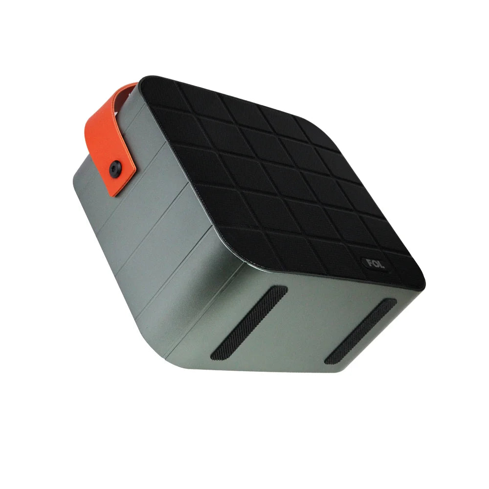 FS-S719 Altavoz Bluetooth Portátil de 10W con Paneles Solares y Correa Desmontable