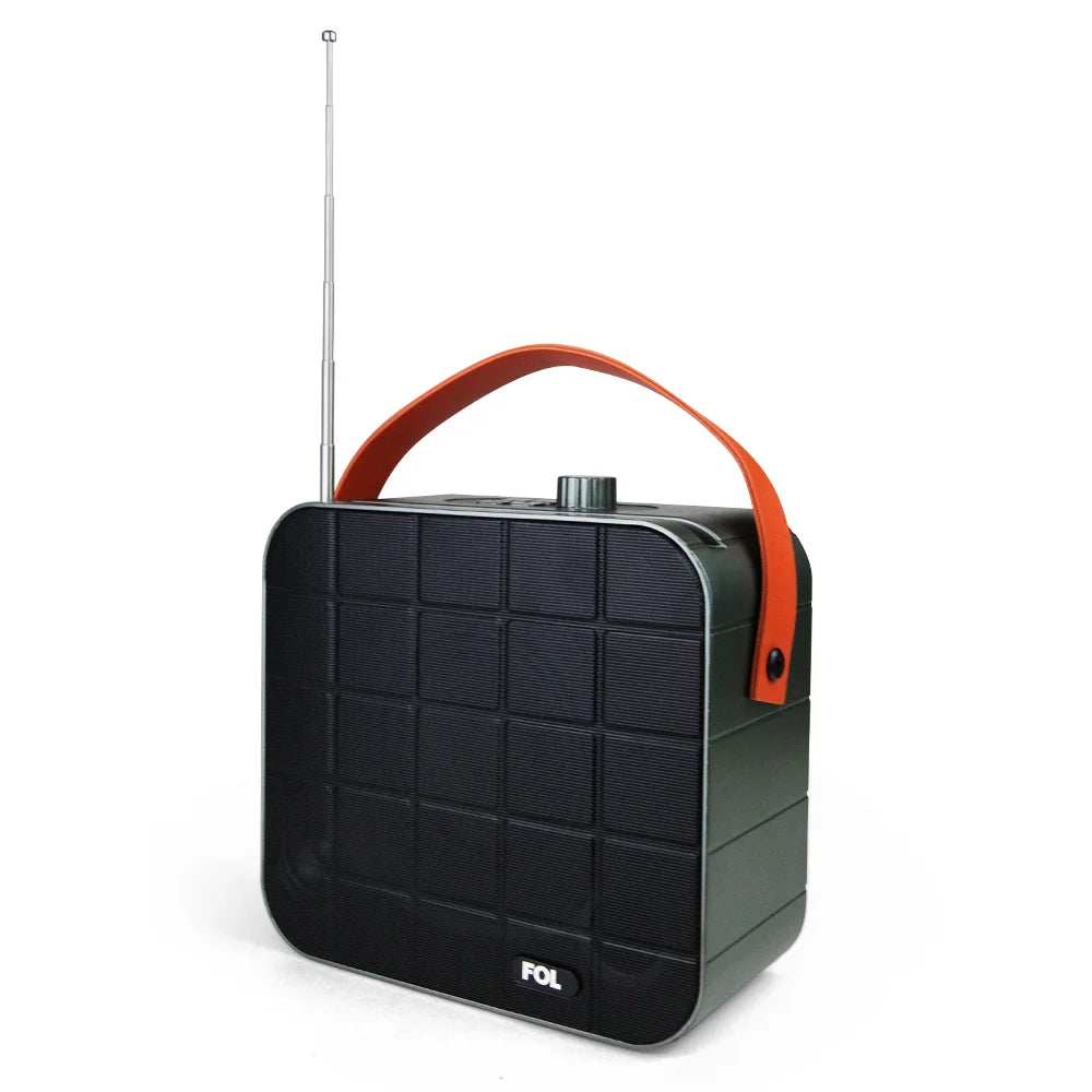 FS-S719 Altavoz Bluetooth Portátil de 10W con Paneles Solares y Correa Desmontable
