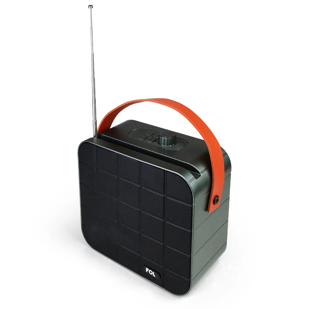 FS-S719 Altavoz Bluetooth Portátil de 10W con Paneles Solares y Correa Desmontable