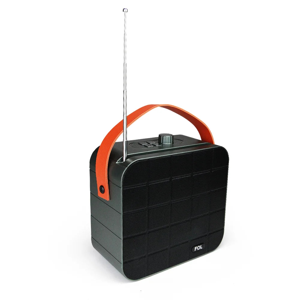 FS-S719 Altavoz Bluetooth Portátil de 10W con Paneles Solares y Correa Desmontable