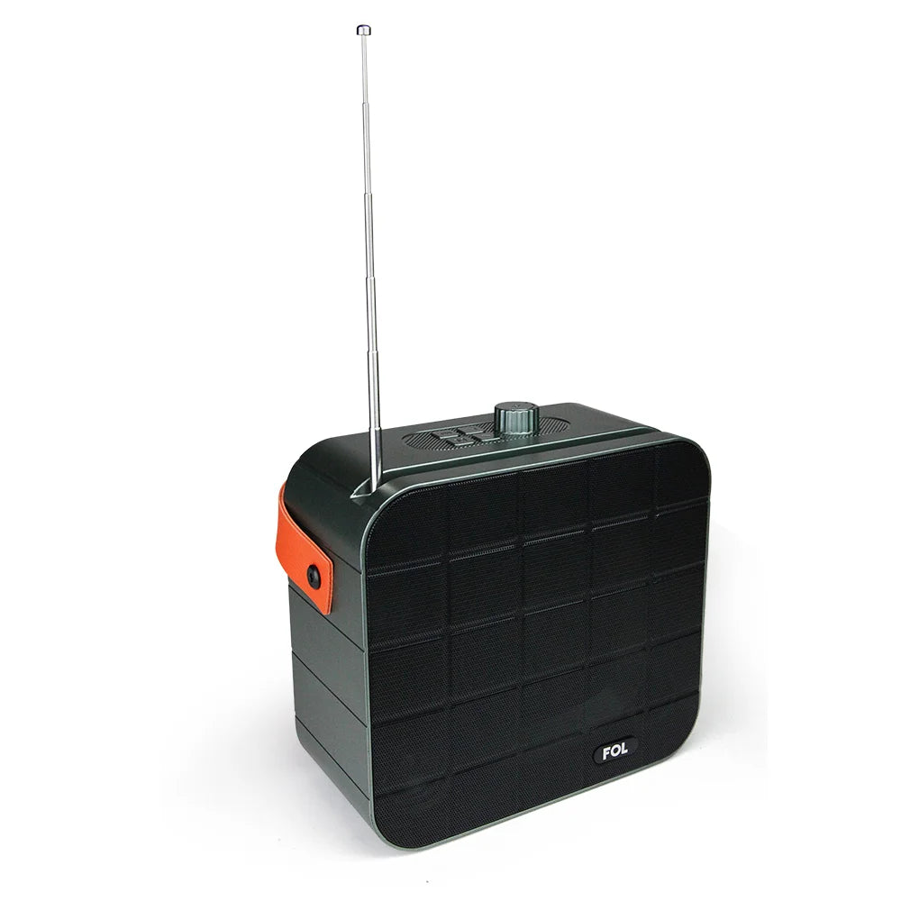 FS-S719 Altavoz Bluetooth Portátil de 10W con Paneles Solares y Correa Desmontable