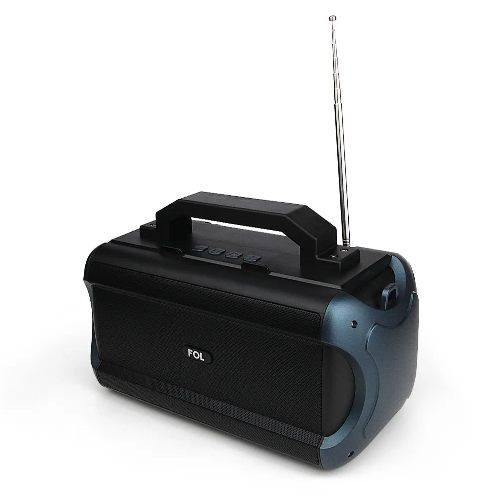 FS-S720 Bocina Bluetooth Recargable de 16W con Celdas Solares y Porta Celular