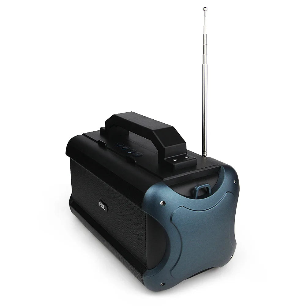 FS-S720 Bocina Bluetooth Recargable de 16W con Celdas Solares y Porta Celular
