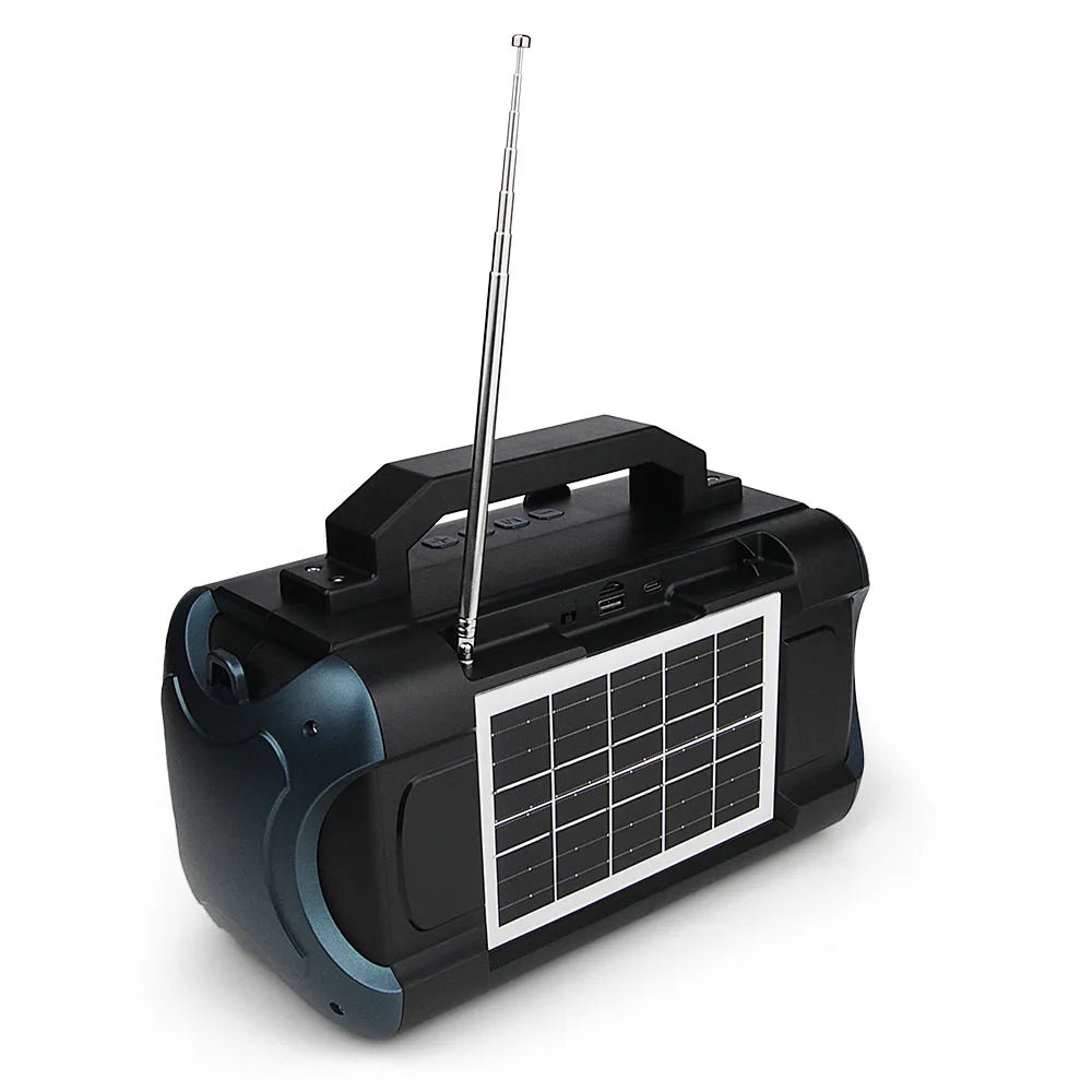 FS-S720 Bocina Bluetooth Recargable de 16W con Celdas Solares y Porta Celular