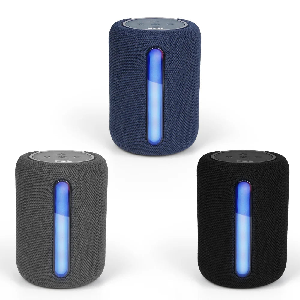 FS-S820 Bocina Bluetooth TWS Recargable de 5W con Luz RGB y Batería 18650