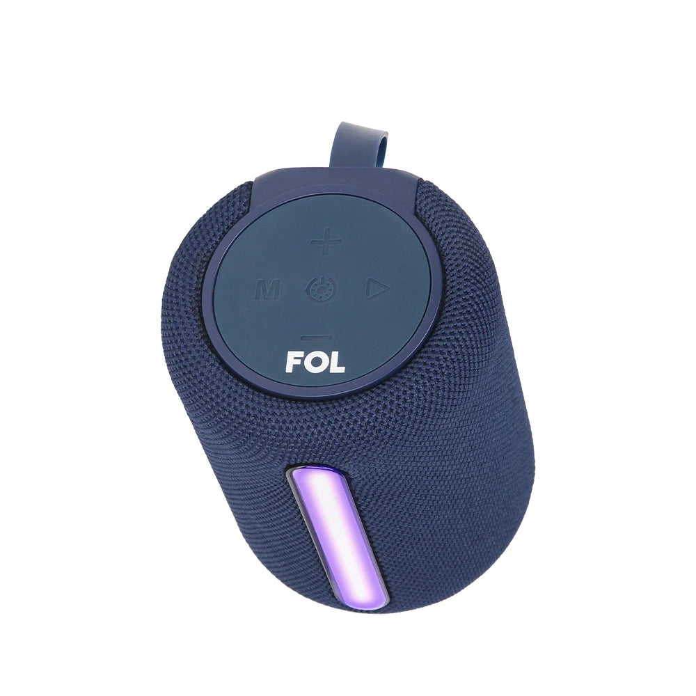 FS-S820 Bocina Bluetooth TWS Recargable de 5W con Luz RGB y Batería 18650