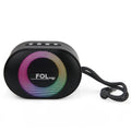 FS-SP06 Mini Bocina Bluetooth TWS Recargable de 5W con Luz RGB y Correa Reflectante