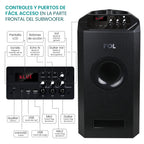 FS-T109 Torre de Audio con Subwoofer, Micrófono Inalámbrico y Entrada para Guitarra