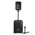 FS-T700 Torre de Sonido Recargable con 2 Micrófonos Inalámbricos y Entradas XLR/TRS