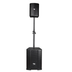 FS-T700 Torre de Sonido Recargable con 2 Micrófonos Inalámbricos y Entradas XLR/TRS