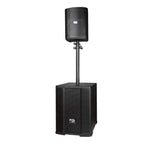 FS-T700 Torre de Sonido Recargable con 2 Micrófonos Inalámbricos y Entradas XLR/TRS