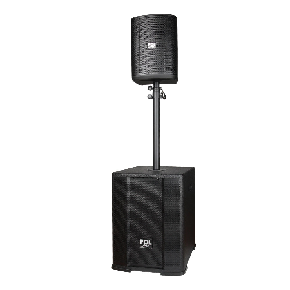 FS-T700 Torre de Sonido Recargable con 2 Micrófonos Inalámbricos y Entradas XLR/TRS