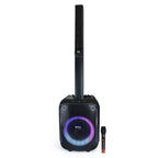 FS-T868 Torre de Sonido Portátil Recargable con Micrófono Inalámbrico y Luz RGB