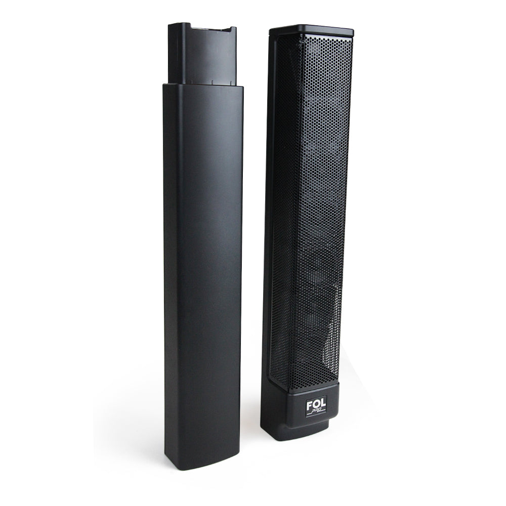 FS-T868 Torre de Sonido Portátil Recargable con Micrófono Inalámbrico y Luz RGB