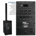 FS-T898 Torre de Sonido PRO Recargable con 2 Micrófonos Inalámbricos