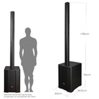 FS-T929 Torre de Sonido TWS de 600W con Entradas XLR para Micrófono y Guitarra